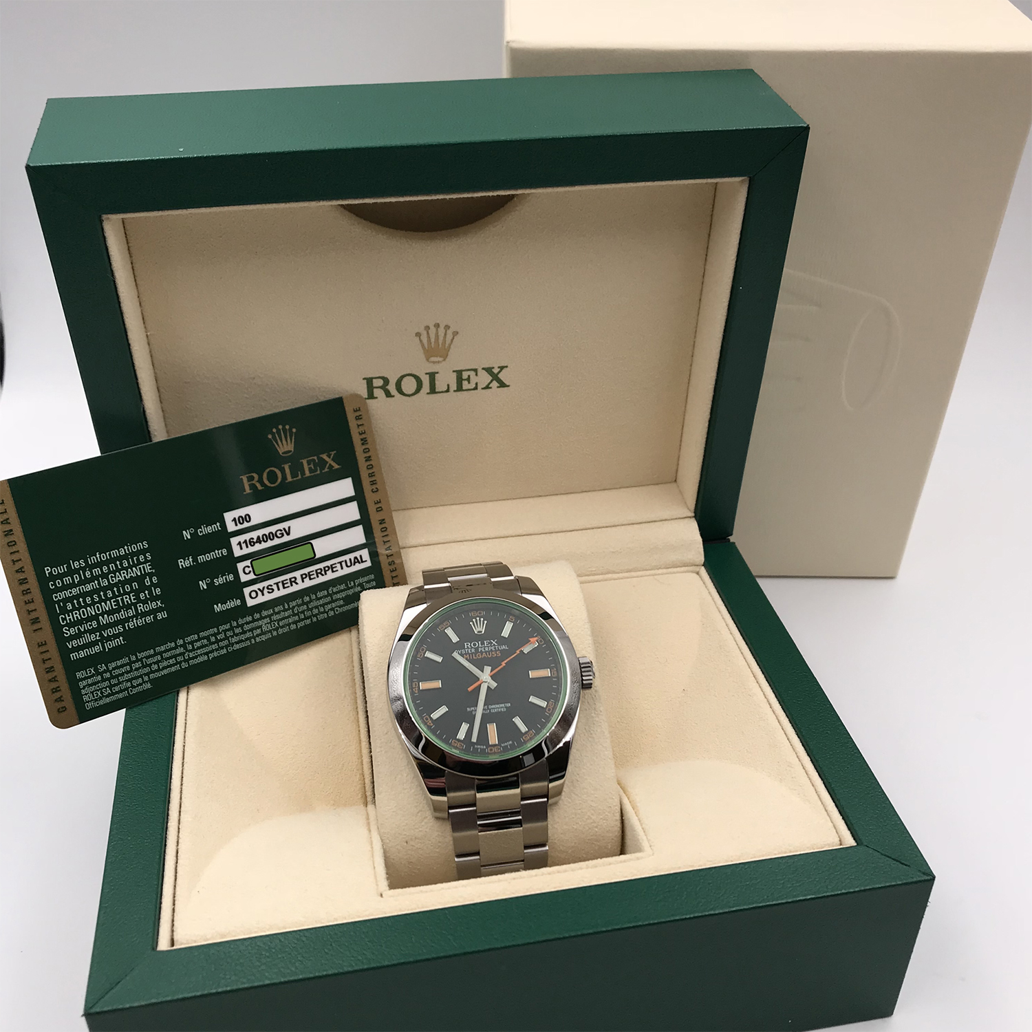 Rolex Milgauss 116400GV Green Crystal rolex-milgauss-116400GV-6