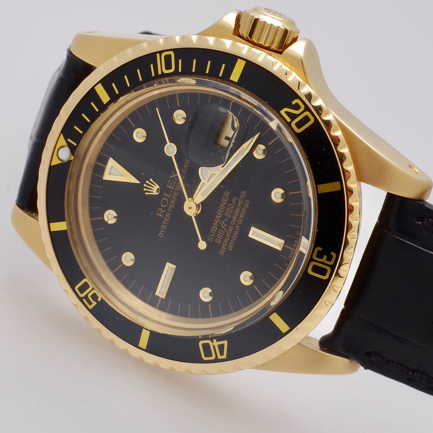 Rolex Submariner 1680/8 Black dial on strap rolex-submariner-1680-wbra-6