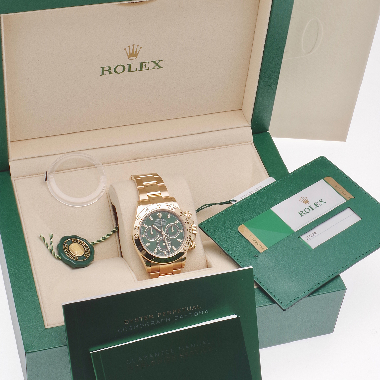 Rolex Daytona 116508 New sticked 2019 rolex-daytona-116508-green-2019-13