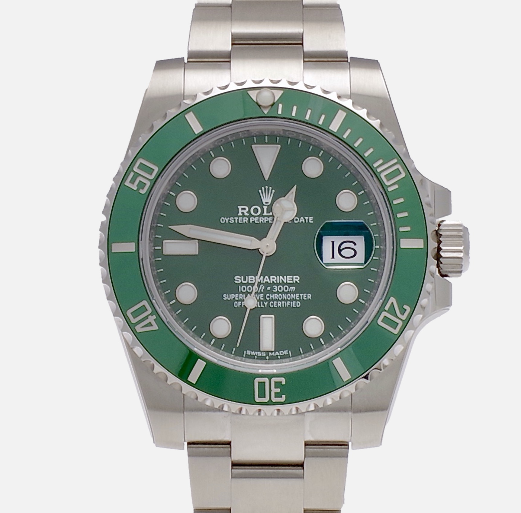 Rolex Submariner 116610LV Hulk new sticked