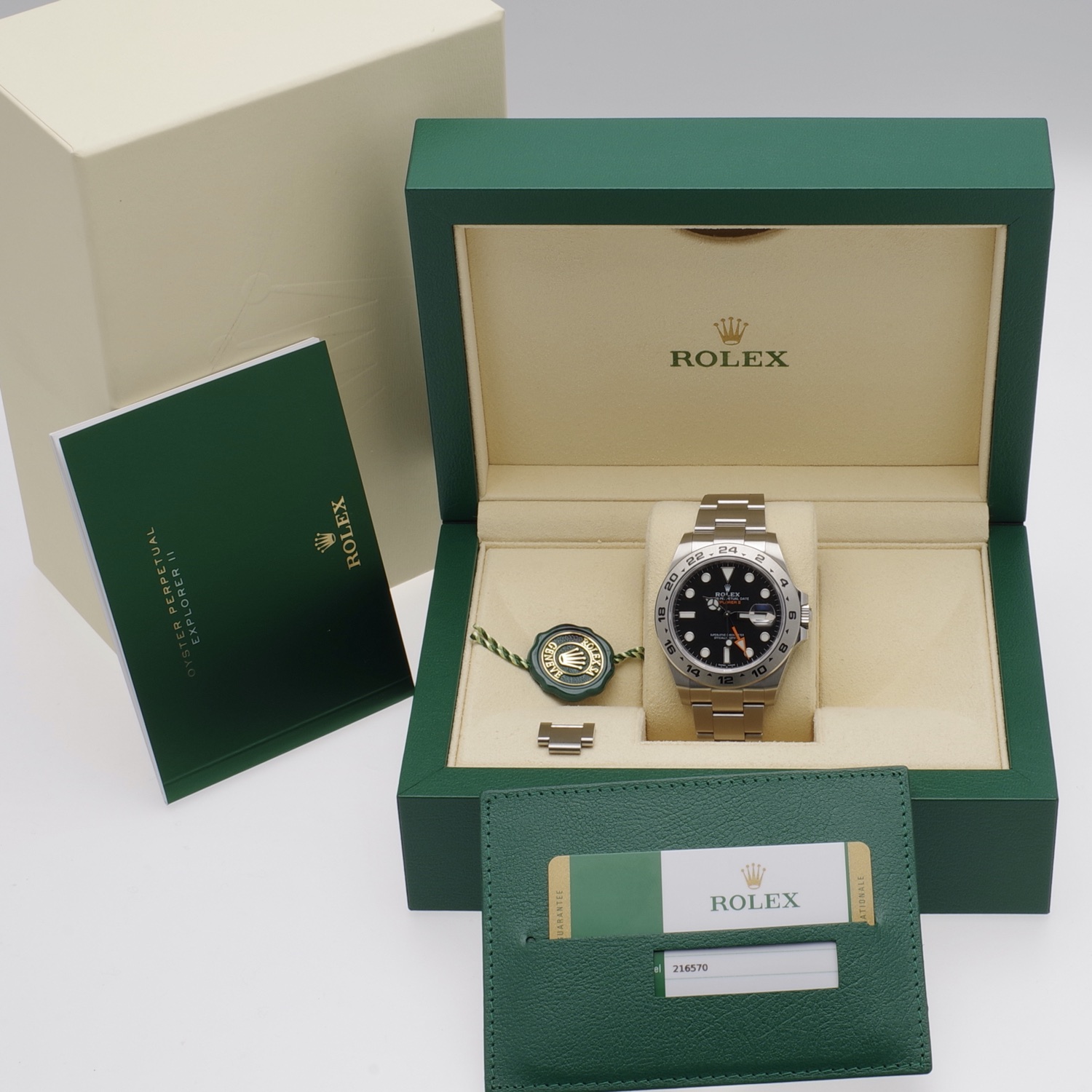 Rolex Explorer II 216570 Full set dec 2019 rolex-explorerII-216570-10