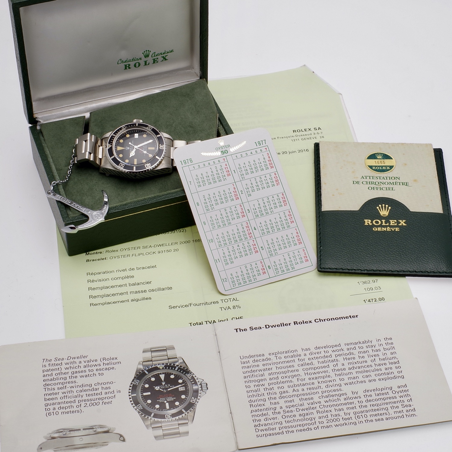 Rolex Sea Dweller 1665 Double Red Mark IV 1976 full set rolex-seadweller-1665-doublered-mk4-14