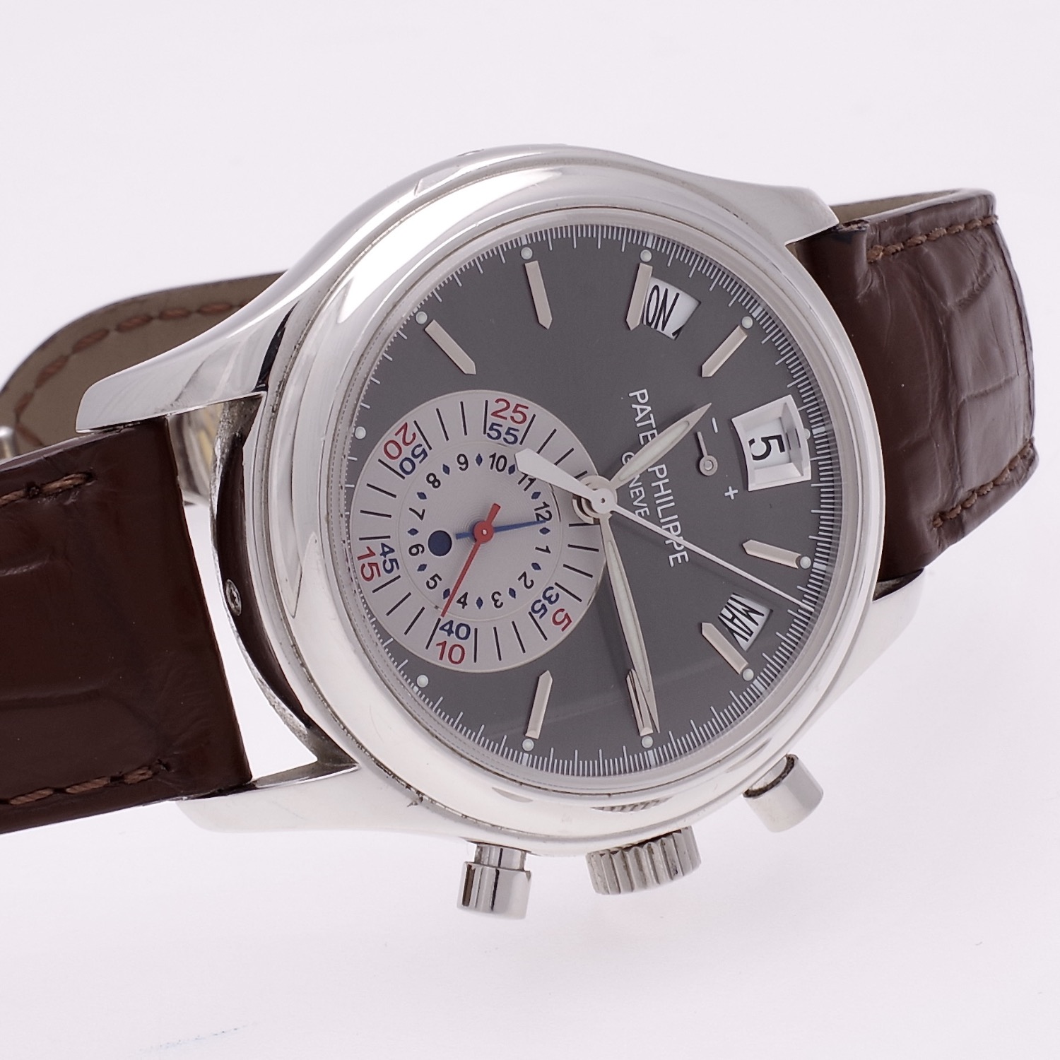 Patek Philippe Complications 5960P Annual calendar Chronograph Platinum  patek-philippe-5960P-2008-6