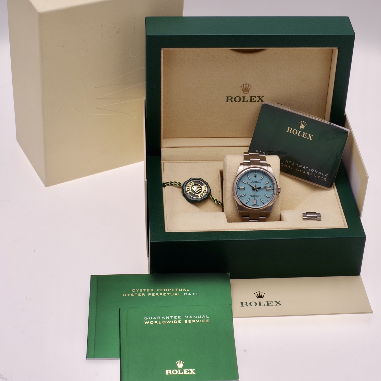 Rolex Oyster Perpetual 124300 Tiffany blue dial 41mm rolex-oyster-124300-Tiffany-7