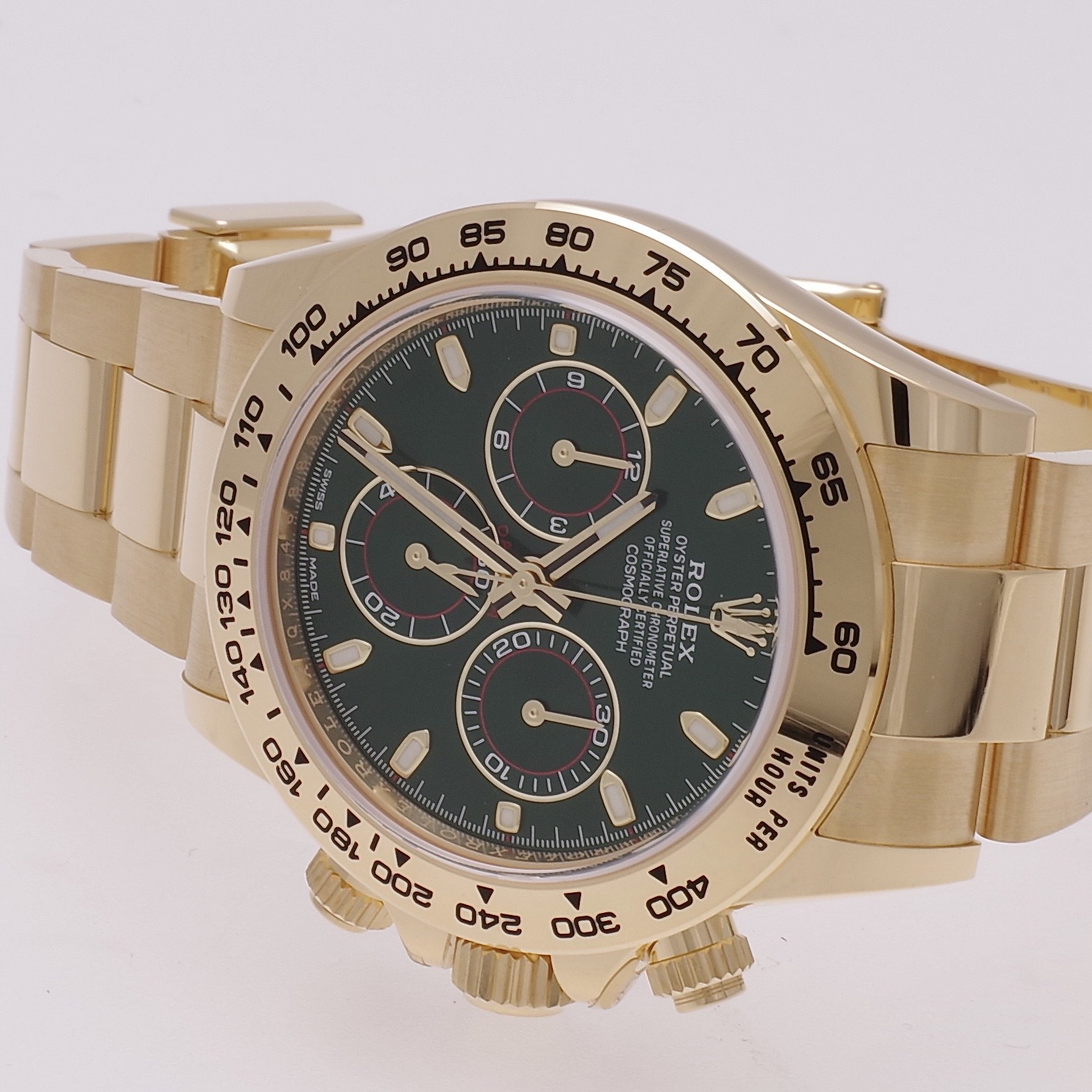 Rolex Daytona 116508 green dial 18K gold new unworn rolex-daytona-116508-green-dial-12