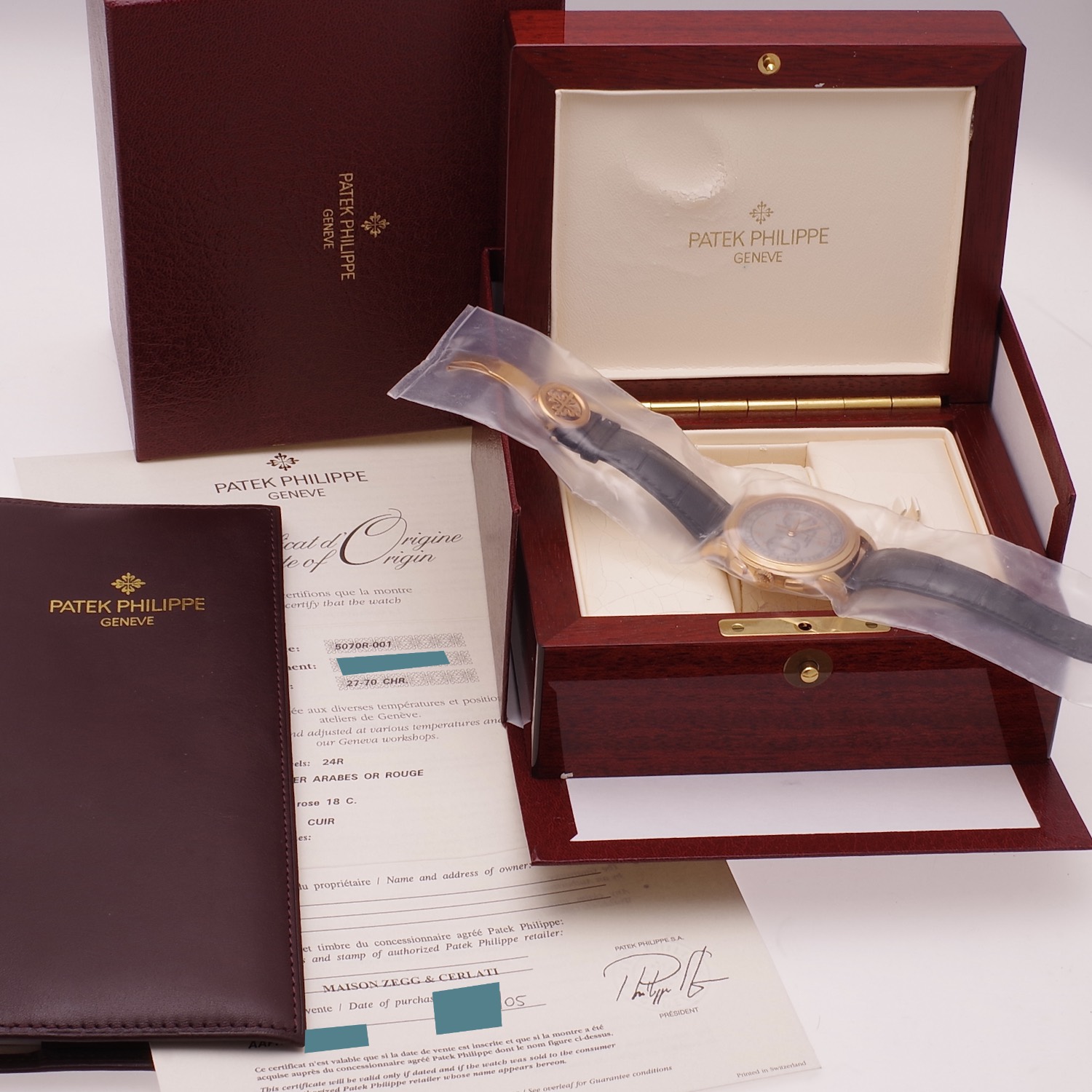 Patek Philippe Complications 5070R-001 NOS New Old Stock Sealed patek-philippe-5070R-009