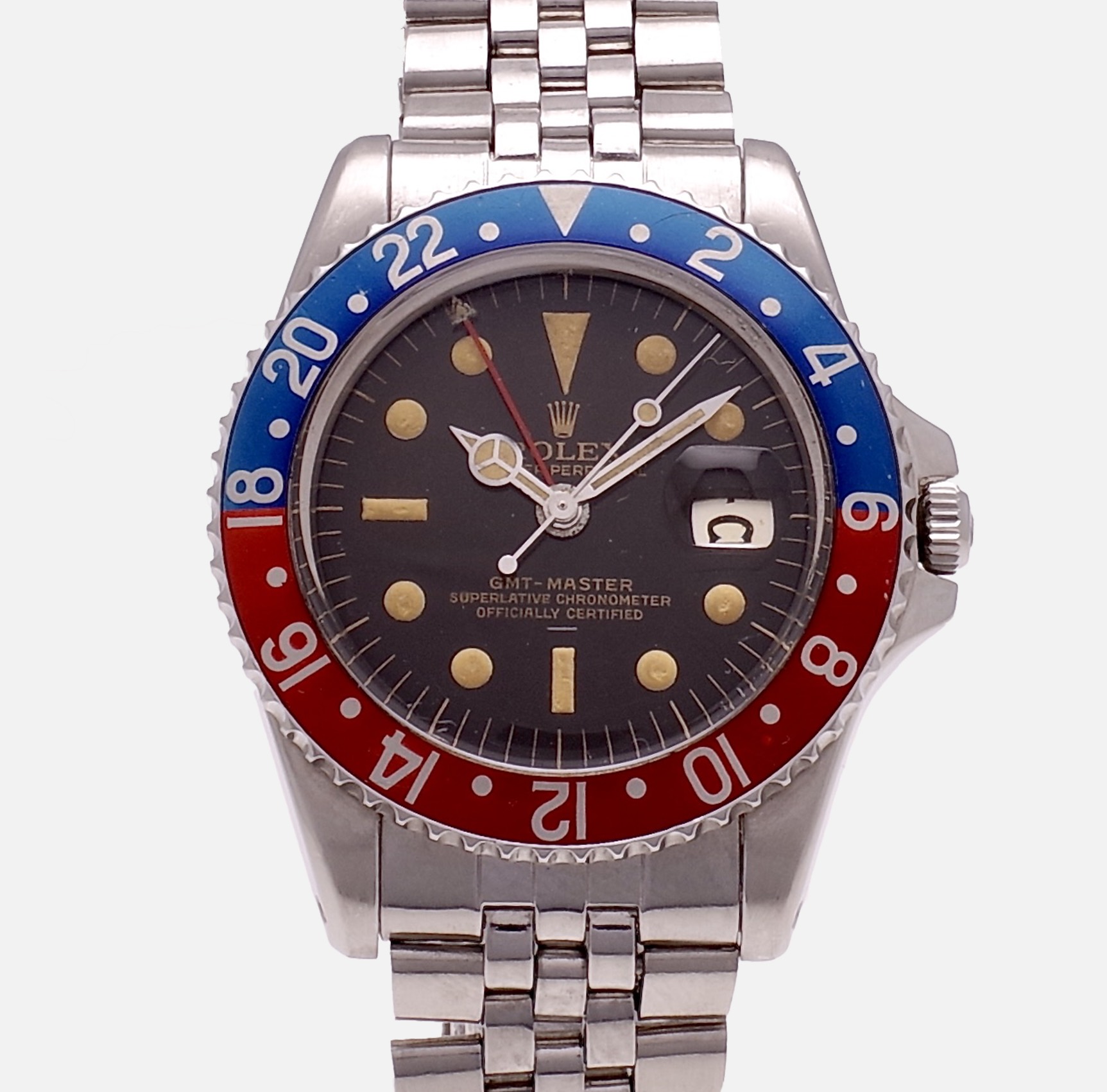 Rolex : GMT Master - 1675 Gilt Chocolate dial Underline 1963