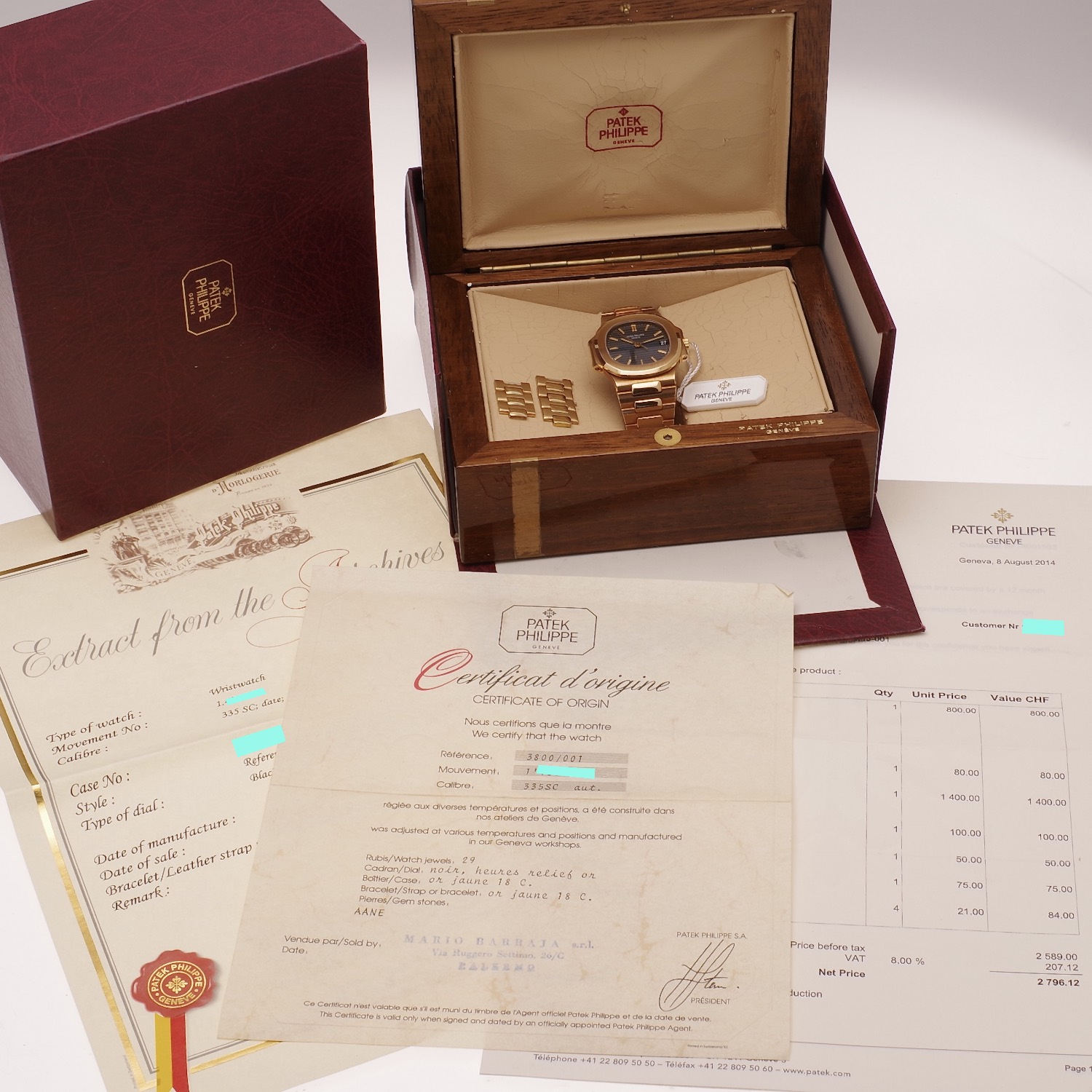 Patek Philippe Nautilus 3800/1J-010 18k gold First series 1983 like new patek-philippe-nautilus-3800-or-1983-11