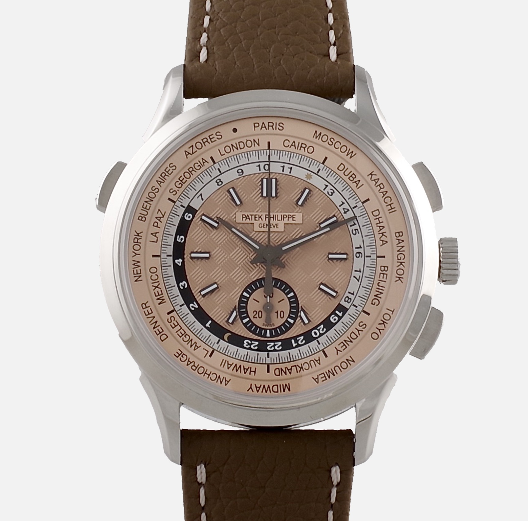 Patek Philippe : Complications - 5935A-001 World Time Chronograph stainless steel