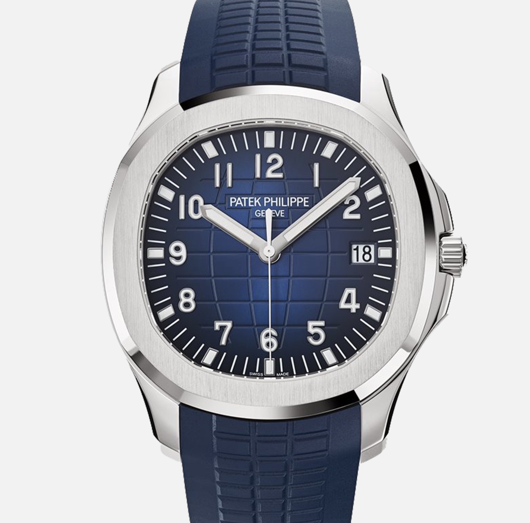 Patek Philippe : Aquanaut - 5168G-001 18k white gold blue dial