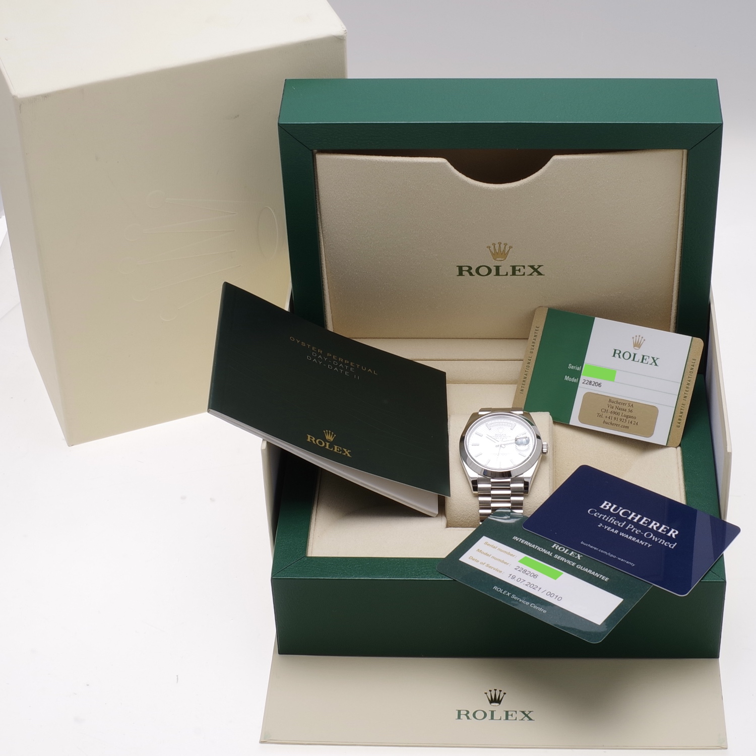 Rolex Day Date 228206 - 2015 service 2021 rolex-day-date-228206-6