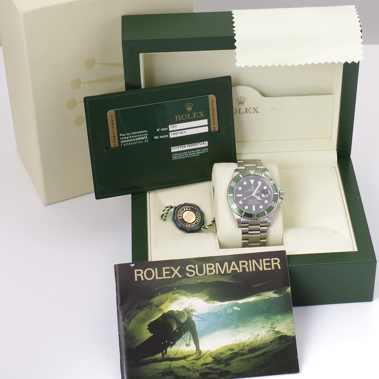 Rolex Submariner 16610LV Kermit M series rolex-submariner-16610-lv-7