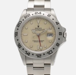 Rolex : Explorer II - 16550 Ivory Rail Dial