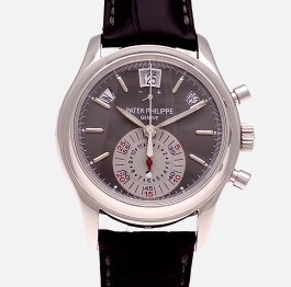 Patek Philippe : Complications - 5960P-001 Annual Calendar Chronograph Platinum